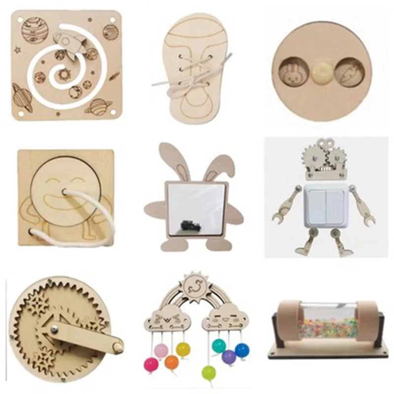 Montessori Beschäftigt Bord DI – Montessori Wooden Busy Board Toddler Bewertung und Preis