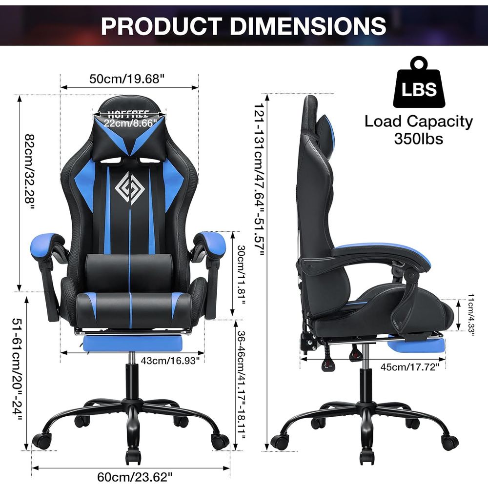 LED-Gaming-Stuhl mit Massage R – Video Games Bewertung und Preis
