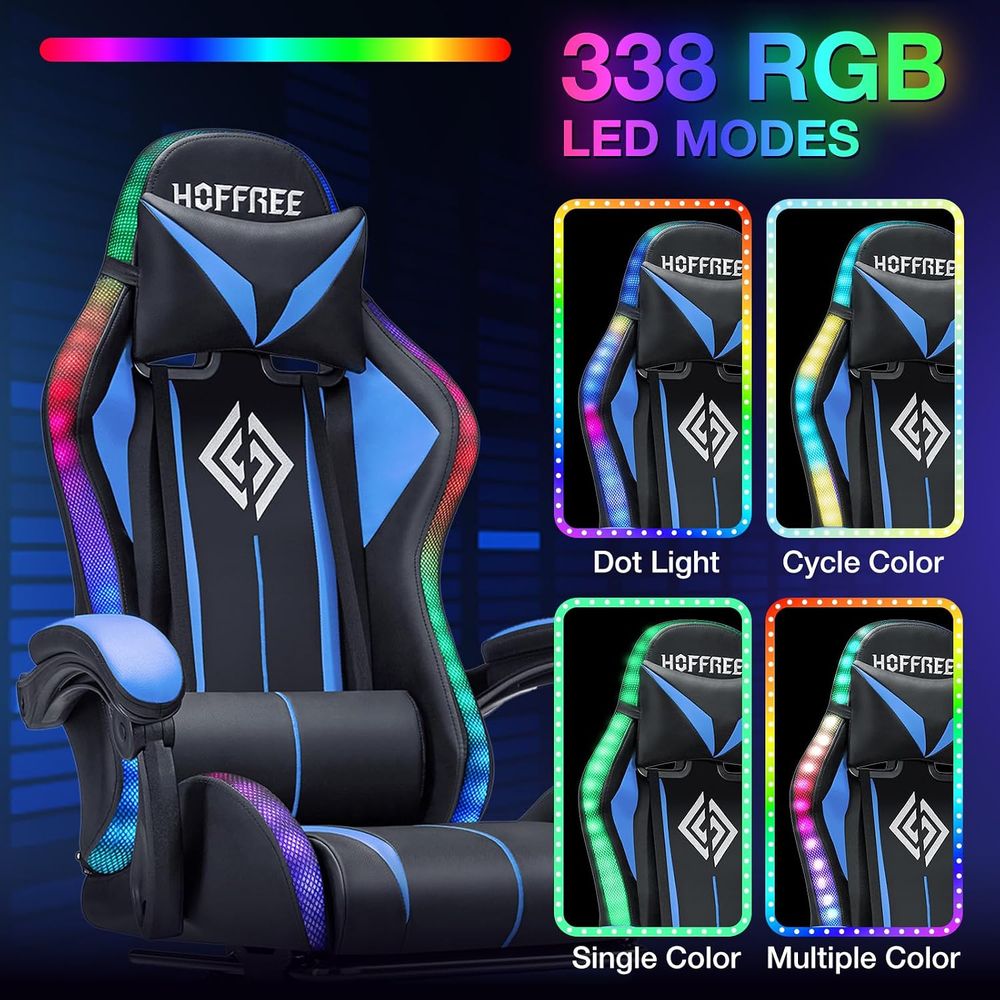 LED-Gaming-Stuhl mit Massage R – Video Games Bewertung und Preis